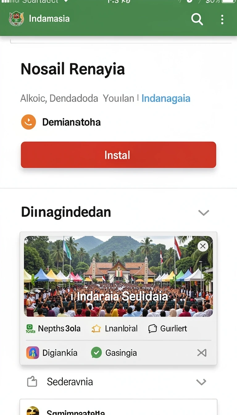 Galeri pratinjau visual dawatogel build APK resmi terbaru